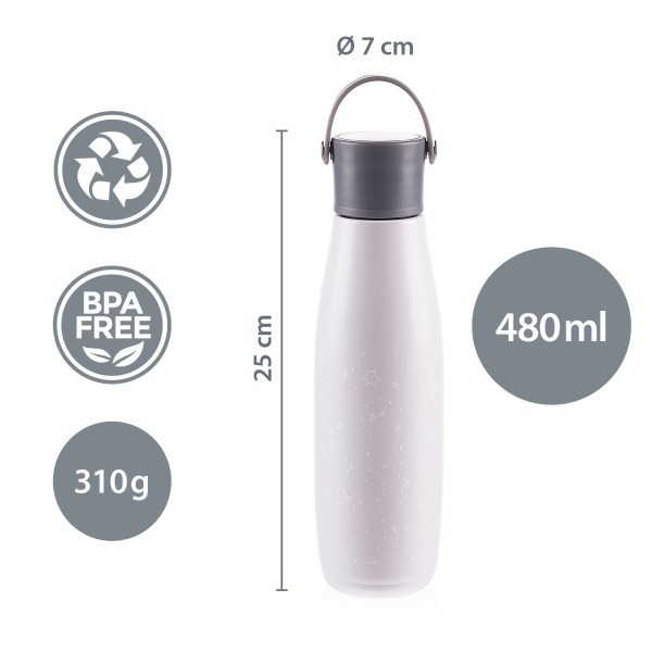 ZOPA Termoska na tekutiny s držákem 480 ml