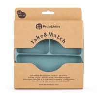 PETITE&MARS Talířek silikonový dělící kulatý Take&Match 6m+ PETITE&MARS Talířek silikonový dělící kulatý Take&Match 6m+