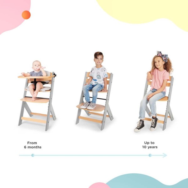 KINDERKRAFT Jídelní židlička s polstrováním ENOCK