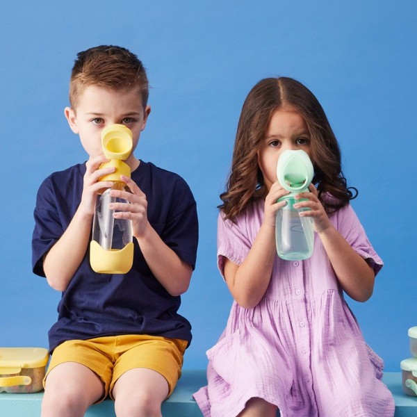 B.BOX Láhev na pití s brčkem Junior 380 ml