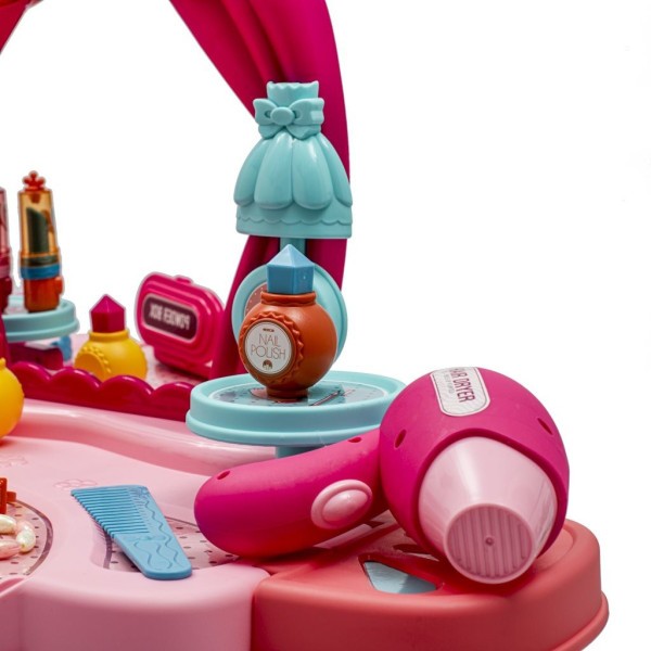 BABY MIX Dětský toaletní stolek s hudbou a židličkou