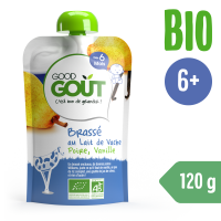 GOOD GOUT BIO VANILKOVÝ JOGURT S HRUŠKOU 90 G