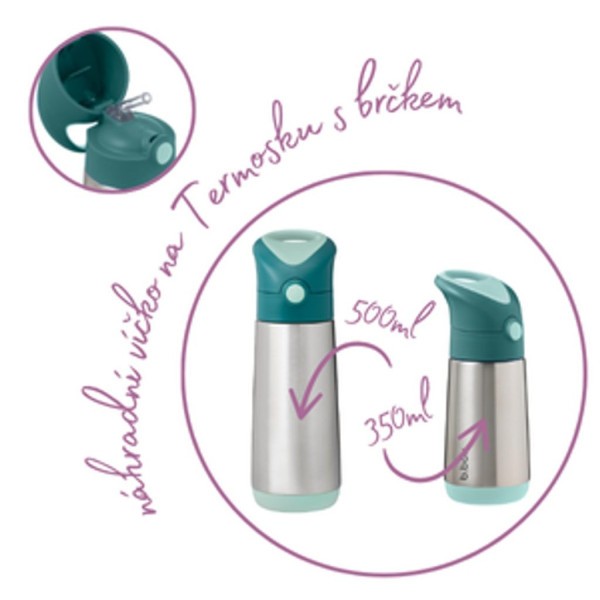 B.BOX Náhradní víčko pro Termosku na pití s brčkem