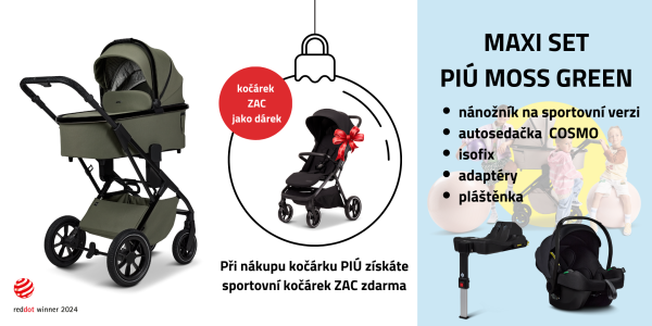 MOON PIÚ MAXI SET Kombinovaný kočárek