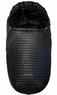 Pinkie fusak Pinkie Line Black s kožíškem