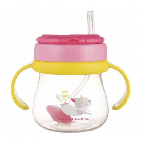 Canpol babies Hrníček sportovní se slámkou a závažím 250 ml