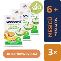 3x Kendamil BIO/Organická dětská bezlepková ovocná kaše (150g)