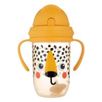 CANPOL BABIES Hrneček nevylévací se slámkou a závažím BabiesBoo 270ml