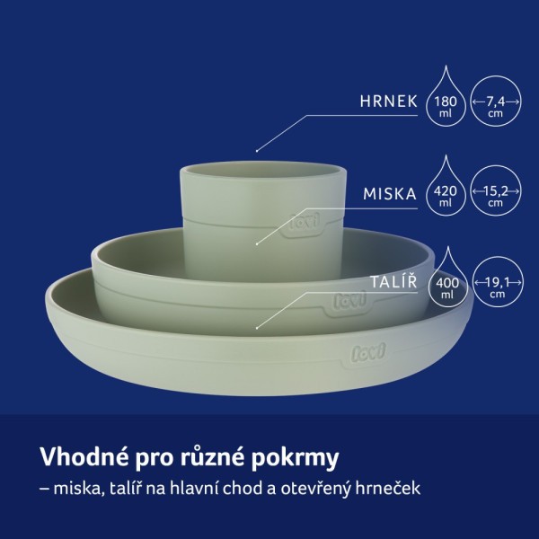 LOVI Sada nádobí s hrnečkem 3ks