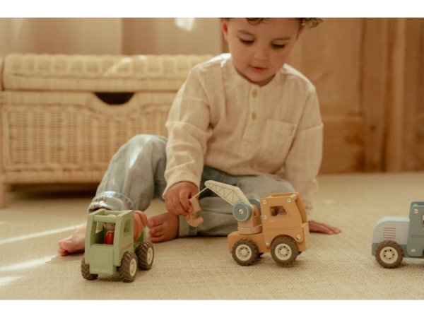 LITTLE DUTCH Autojeřáb dřevěný