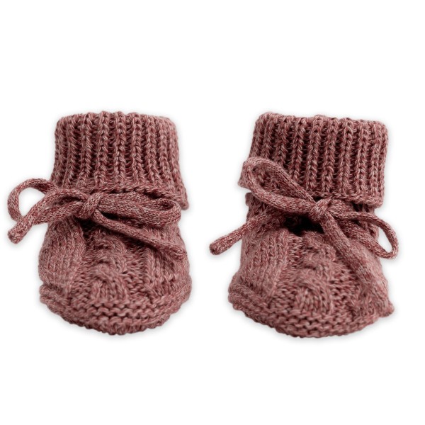 LODGER Capáčky Knit Cable vel. 0 - 6 měsíců