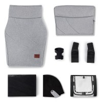 KINDERKRAFT Kočárek kombinovaný Everyday 2v1 Black Dark Grey