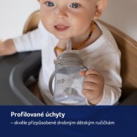 LOVI První hrneček se slámkou a závažím 150 ml