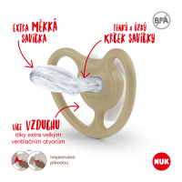 NUK dudlík Space silikonový, 6–18 měsíců, 1 ks