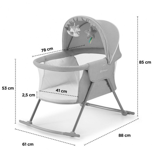 KINDERKRAFT Postýlka dětská 3v1 Lovi