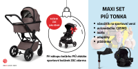 MOON PIÚ MAXI SET Kombinovaný kočárek