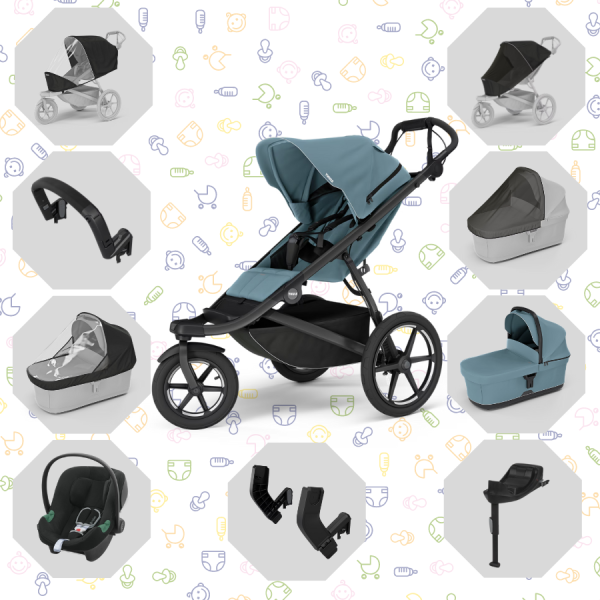 THULE Akční set Urban Glide 3 + korba + autosedačka CYBEX + Thule doplňky 2024