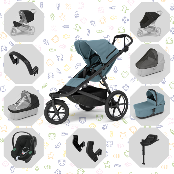 THULE Akční set Urban Glide 3 + korba + autosedačka CYBEX + doplňky