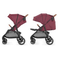 Kočárek sportovní Grande burgundy Kinderkraft + Dětské odrážedlo 2WAY Next