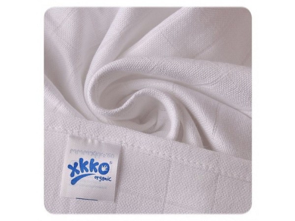 Dětské pleny z biobavlny XKKO Organic 70x70 - Staré časy Bílé