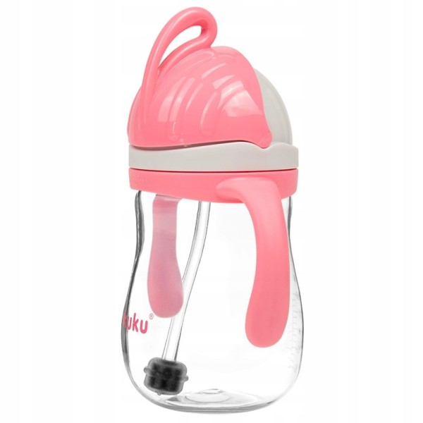 AKUKU Hrnek s ohebným brčkem a závažím 280 ml