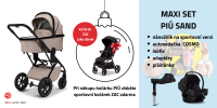 MOON PIÚ MAXI SET Kombinovaný kočárek