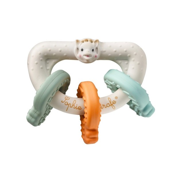 VULLI Kousátko s barevnými klíčky, 100% přírodní kaučuk