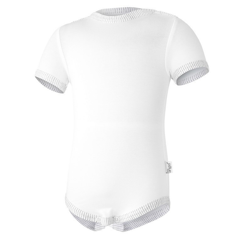 bílá/pruh bílošedý melír Vel. 62