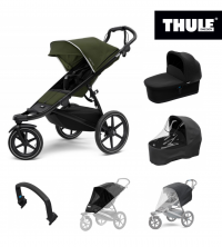 AKČNÍ SET Thule Urban Glide 2 + korba, pláštěnky, síťka, madlo