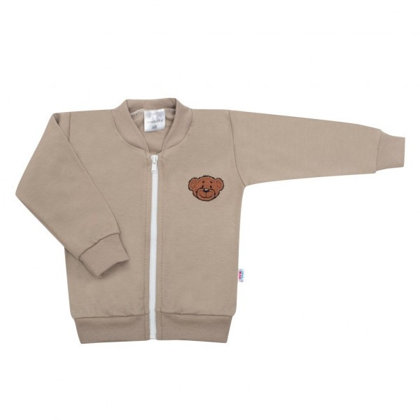NEW BABY Kojenecká bavlněná mikina BrumBrum latte