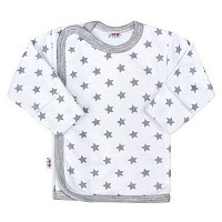 Kojenecká košilka New Baby Classic II šedá s hvězdičkami Kojenecká košilka New Baby Classic II šedá s hvězdičkami