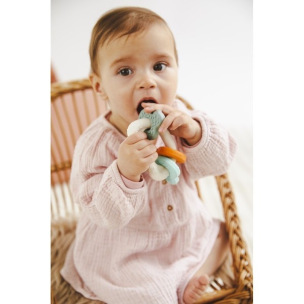 VULLI Kousátko s barevnými klíčky, 100% přírodní kaučuk