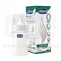 Láhev sklo 150 ml, silikon. dudlík