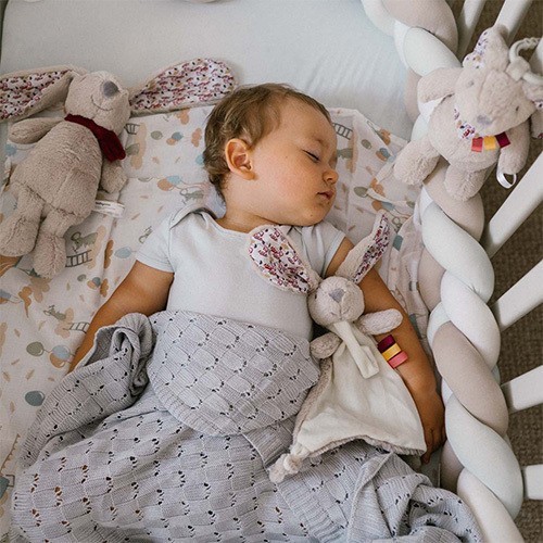 BABYONO Mazlíček s úchytem na dudlík 0m+