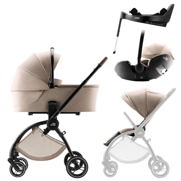Britax Römer Set kočárek Rio + hluboká korba + autosedačka Baby-Safe PRO + Vario Base 5Z