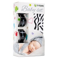 T-TOMI BABY SET bambusová osuška  + kočárkový kolíček