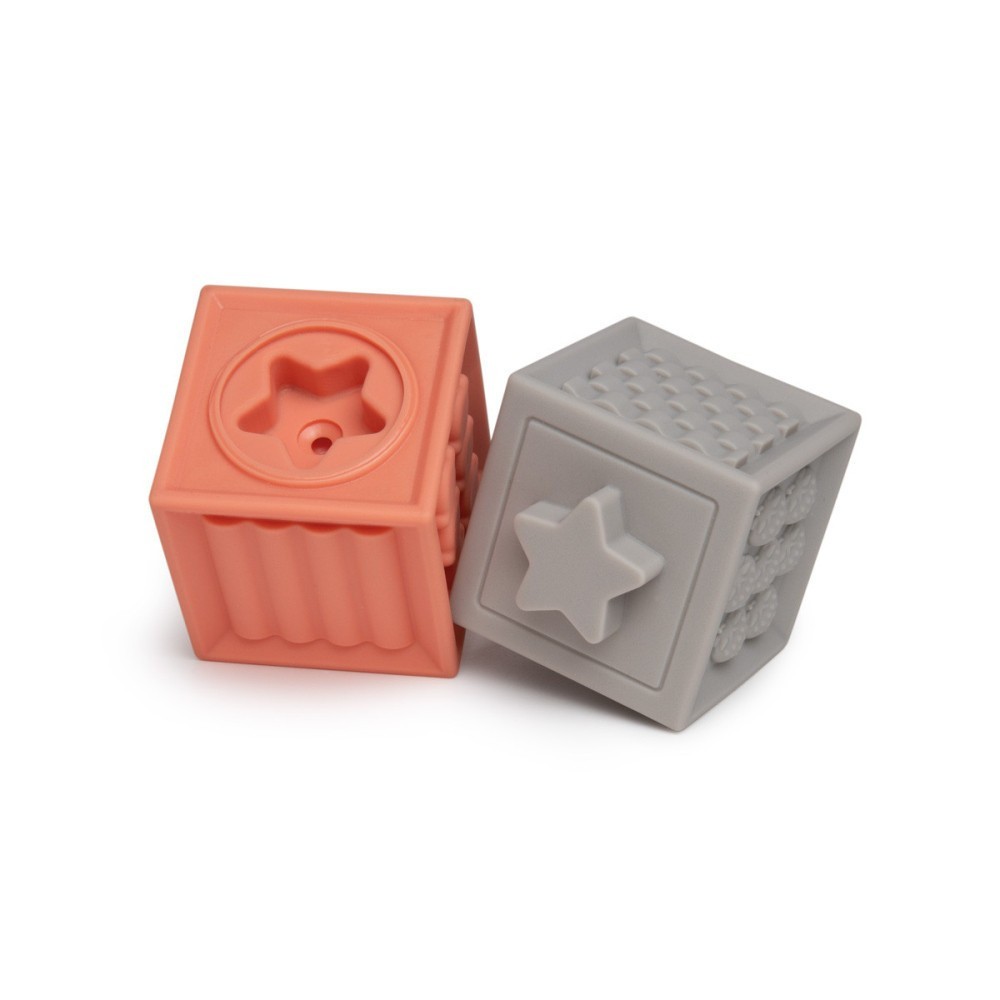 CANPOL BABIES Měkké senzorické hrací kostky 12ks