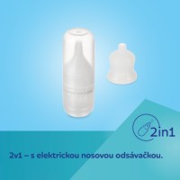 CANPOL BABIES Dvojitá elektrická odsávačka mateřského mléka 2v1 s nosním nástavcem ExpressCare