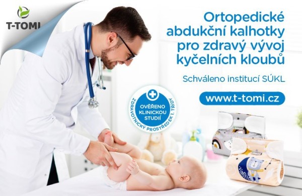 T-TOMI Ortopedické abdukční kalhotky - patentky (3-6kg)