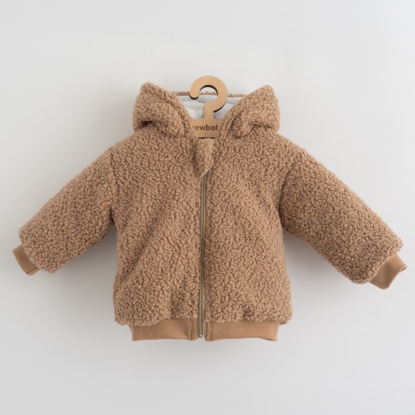 NEW BABXY Kojenecká zimní mikinka s kapucí Teddy Winter