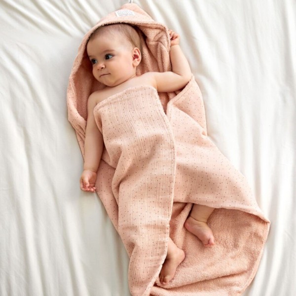 Lässig Muslin/Terry Hooded Towel Ručník s kapucí