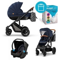 KINDERKRAFT Kočárek kombinovaný Prime 3v1  + koš na pleny Angelcare