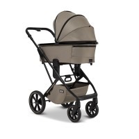 MOON PIÚ EXTRA black chrome Kombinovaný kočárek