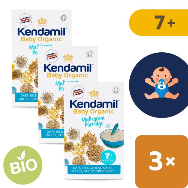 3x Kendamil BIO/Organická dětská vícezrnná kaše (150g)