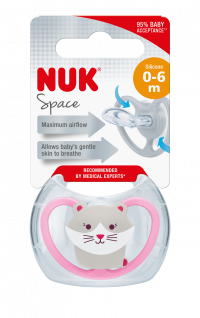 NUK Dudlík Space holka silikon, 1 ks BOX