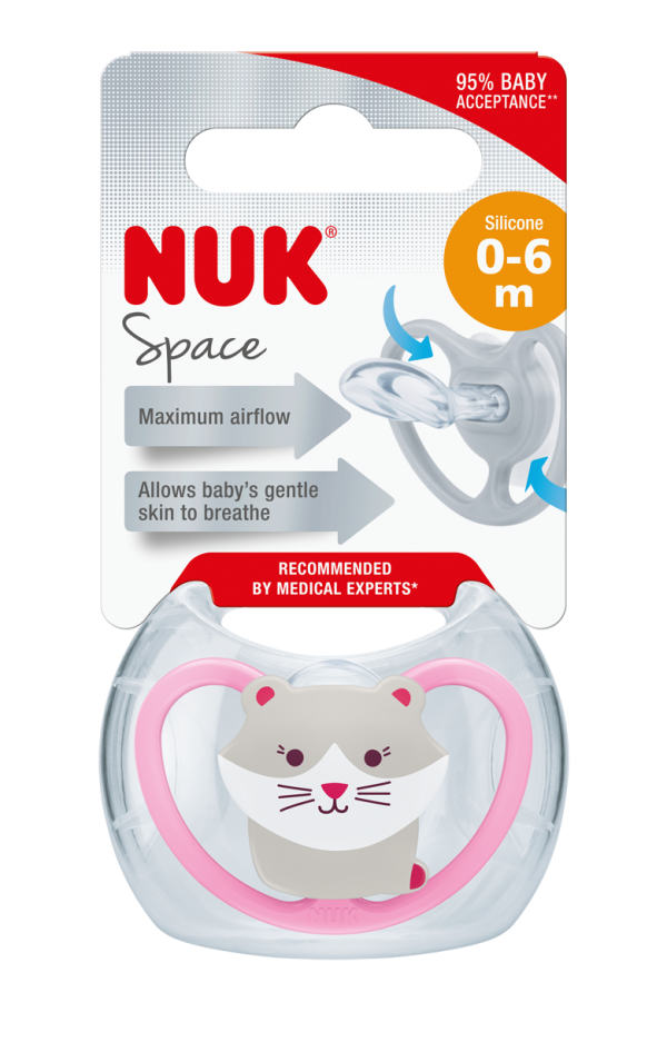 Dudlík Space holka, 6-18 měsíců box