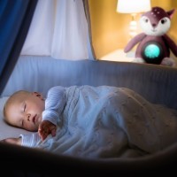 CANPOL BABIES Plyšový koloušek s melodiemi a projektorem 3v1