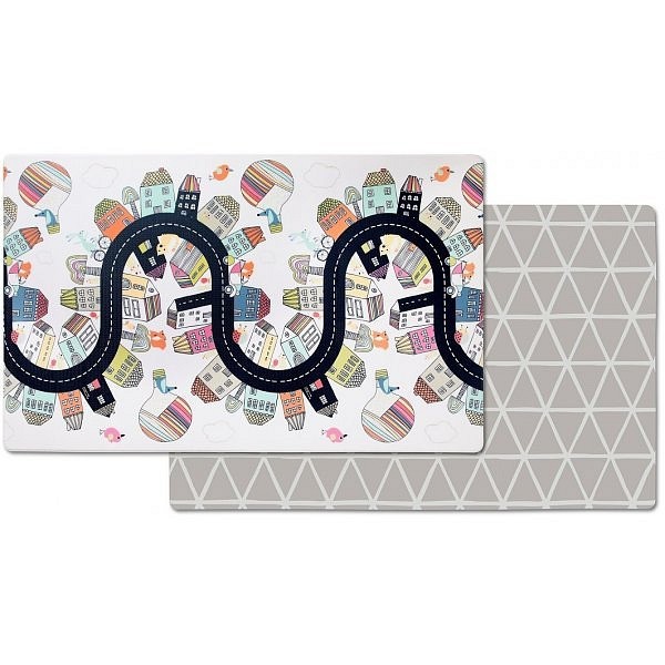 Skip Hop Podložka na hraní oboustranná - Vibrant Village 0m+ Šedá