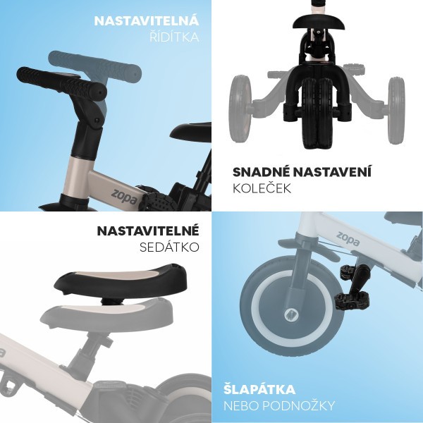 ZOPA Tříkolka Razor Pro 6v1