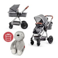 Kočárek kombinovaný Veo grey 3v1 Kinderkraft + Dárek